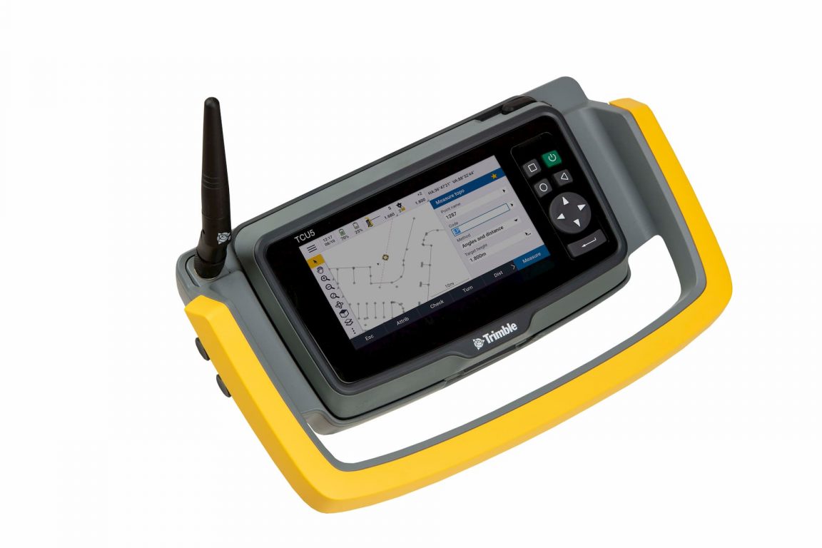 Trimble TCU5 On Pole Studio Front Left 9274 MeasureTopo Trimble TCU5 On Pole Studio Front Left