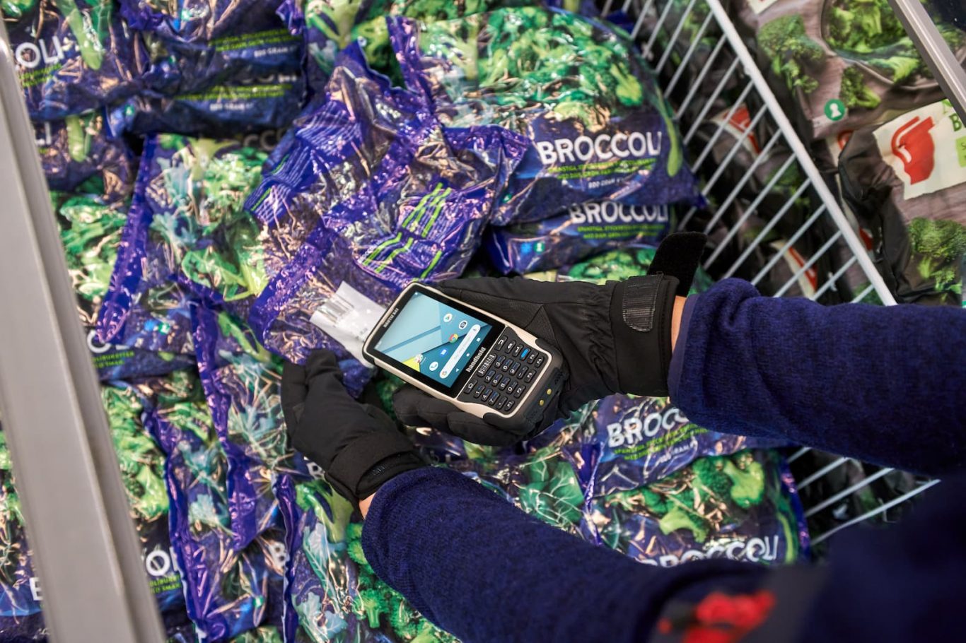 Nautiz X41 Fully Rugged Pda Scanning In Freezer